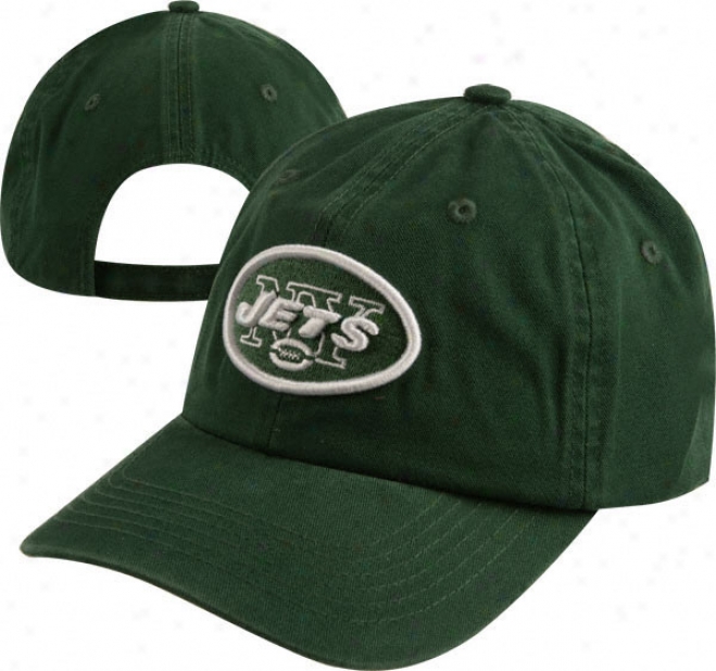 New York Jets Youth Team Color Basic Logo Adjustable Slouch Hat