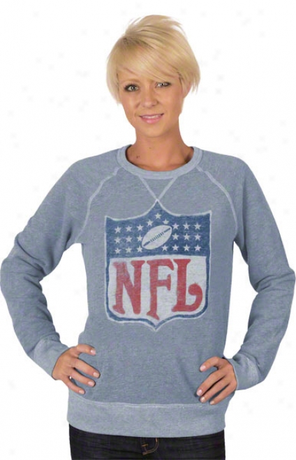 Nfl Shield Heath Vintage French Terry Women's Crewneck Sweatshirt