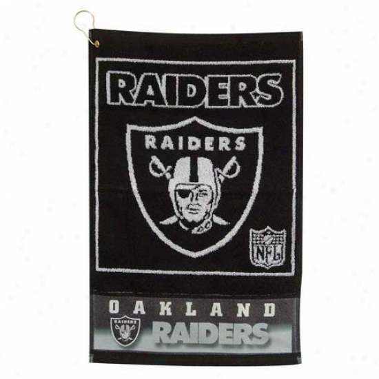 Oakland Raiders 16x24 Jacquard Golf Towel