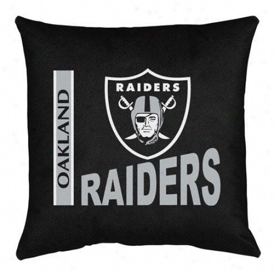 Oakland Raiders 17&quotx17&quot Locker Room Decorative Pillow