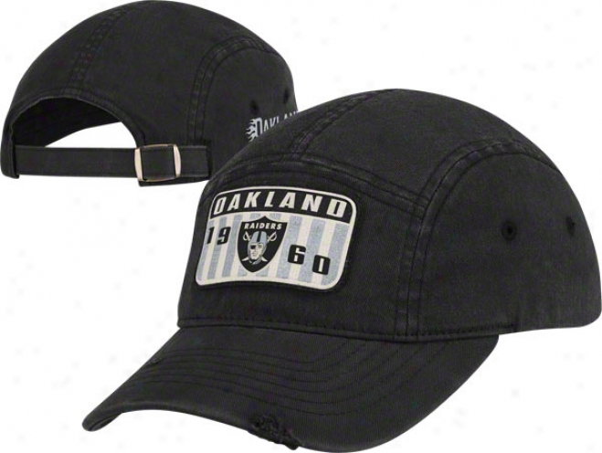 Oakland Riaders Adjustable Hat: 5 Panel Lifestyle Hat