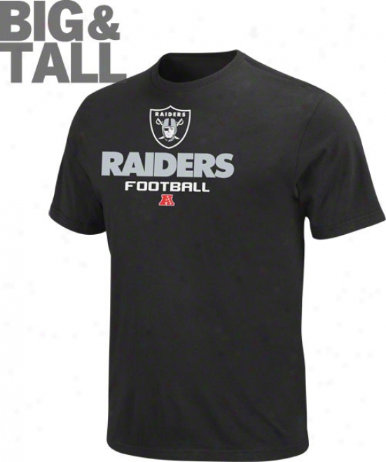 Oakland Raiders Big & Tall Critical Victory V T-shirt