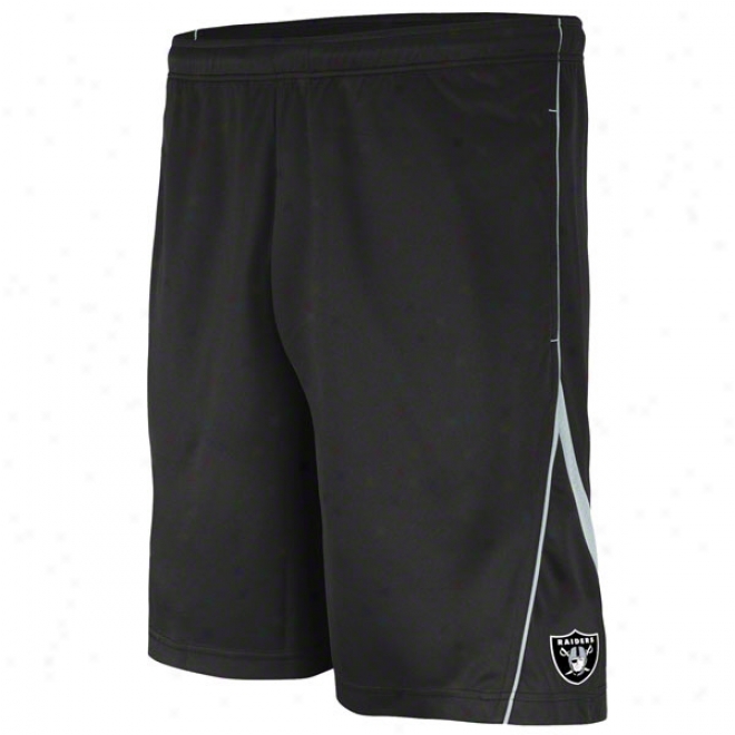 Oakland Raiders Black Classic Synthetic Shorts