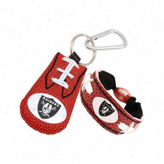 Oskland Raiders Bracelet & Keychain Set