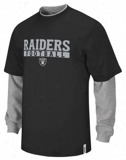 Oakland Raiders Ch Splitter Far-seeing Sleeve T-shirt