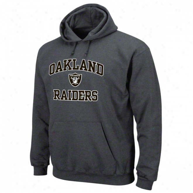 Oakland Raiders Charcoal Centre And Soul Ii Hooded Sweatshirt