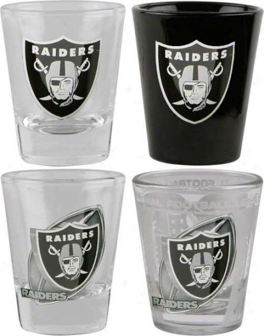 Oakland Raiders Collector Shot Glass Set