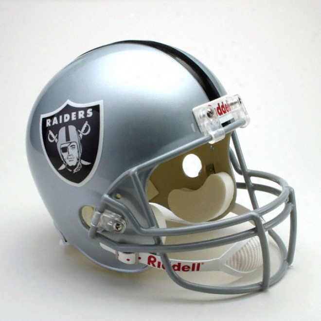 Oakland Raiders Deluxe Replica Riddell Full Size Helmet