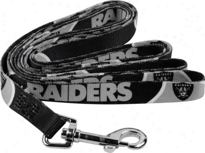 Oakland Raiders Dog Collar & Leash Set