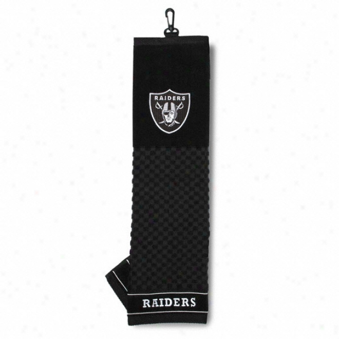 Oakland Raiders Embroidered Golf Towel