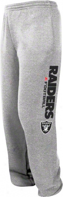 Oakland Raiders Gray Critical Victory V Strip Sweatpants