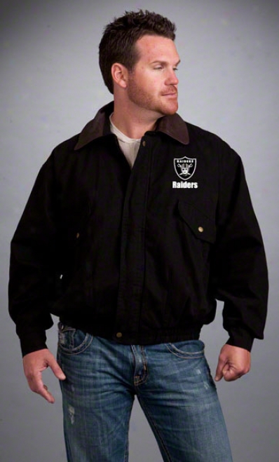 Oakland Raiders Jacket: Black Reebok Navigator Jacket