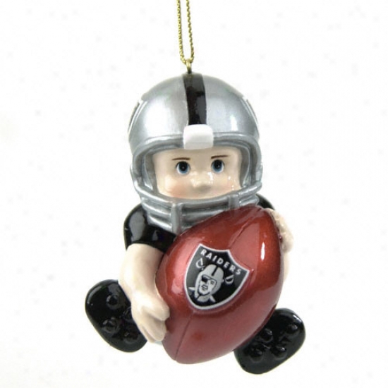 Oakland Raiders Lil Fan Team Player Ornament