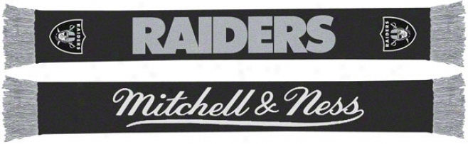 Oakland Raiders Mitchell & Ness Throwbacm Team Scsrf