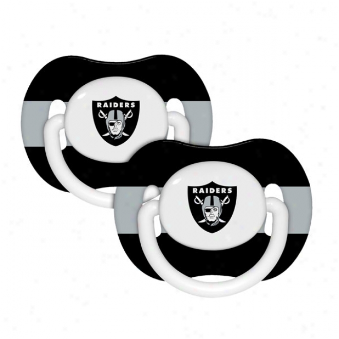 Oakland Raiders Pacifier 2-pack