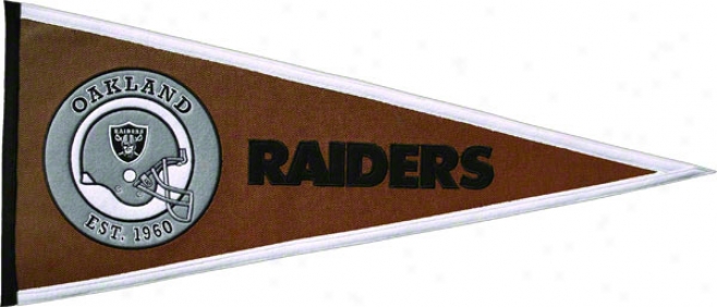 Oakland Raiders Pigskin Pennant