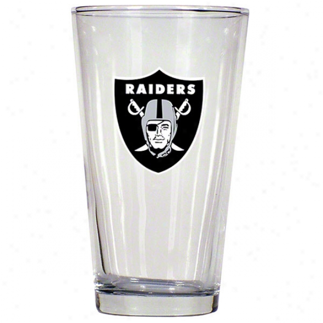 Oakland Raiders Pint Glass