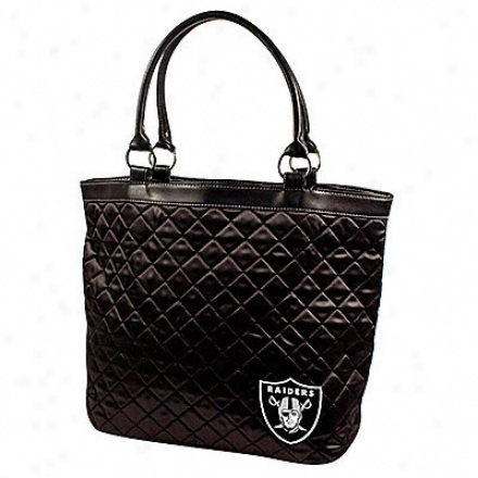 Oakland Raiders Quilted Tote Bag