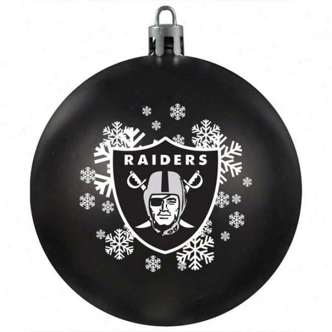 Oakland Raiders Shatterproo Ornament
