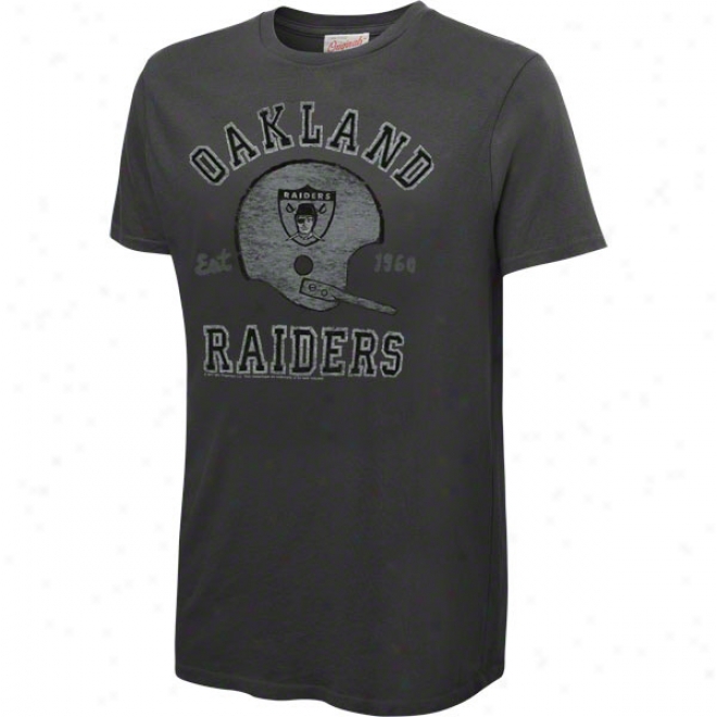 Oakland Raiders Solid Vintage T-shirt