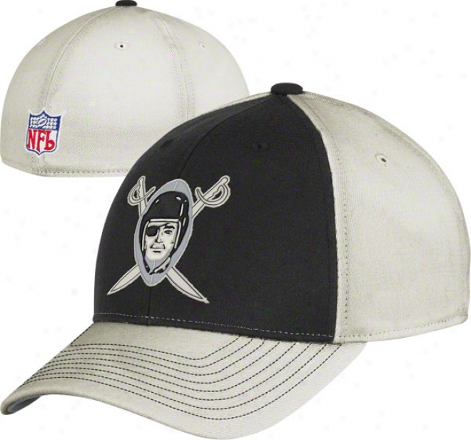 Oakland Raiders Throwback Hat: Vintage Structured Flex Cardinal's office