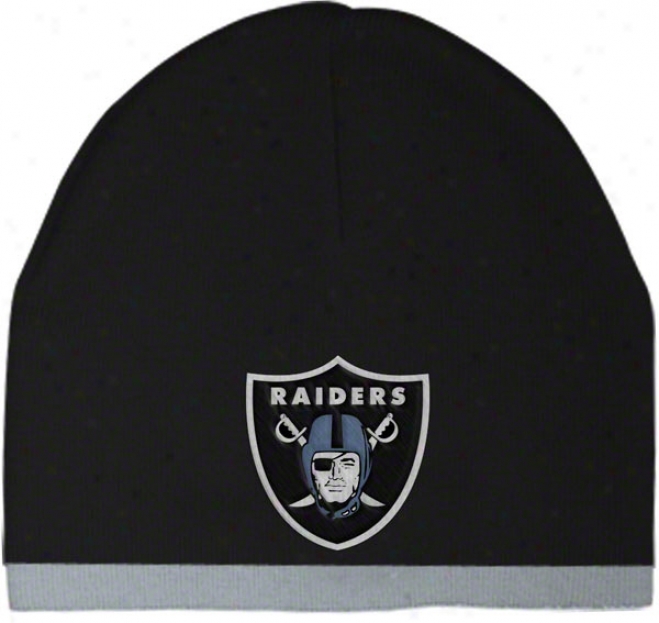 Oakland Raiders Toddler Cuffless Knit Hat