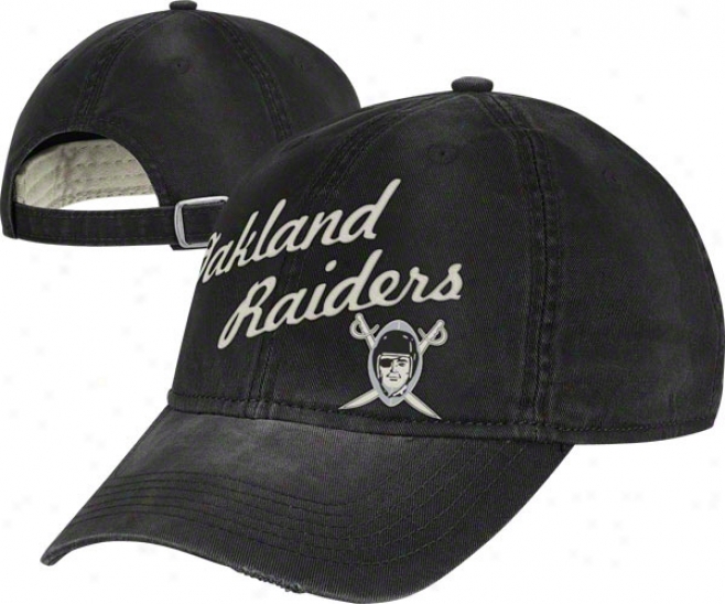 Oakland Raiders Vintage Hat: Lifestyle Slouch Adjustable Hat