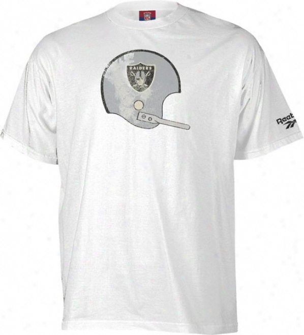 Oakland Raiders -white- Soda Rubber Gridiron Classics Hdlmet T-shirt