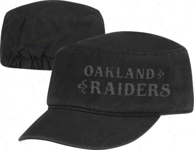 Oakland Raiders Women's Hat: Tonal Military Cap