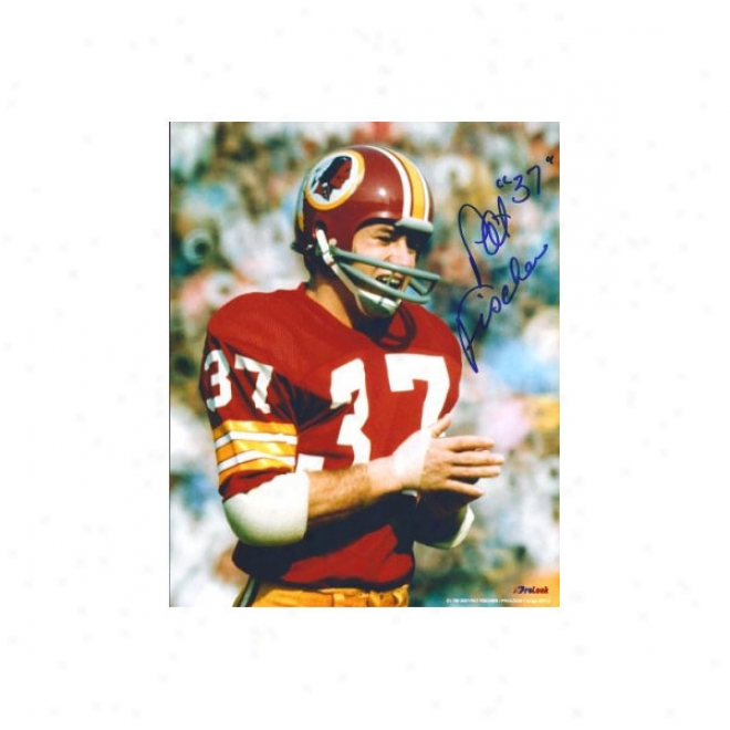 Pat Fischer Autographed Washington Redskins 8x10 Photo