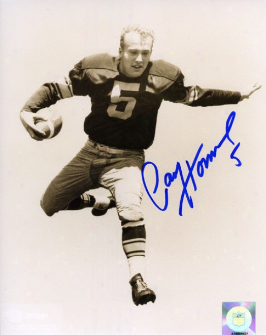 Paul Hornung Green Bay Packers - Vert/b&w - 8x10 Autogra0hed Photograph