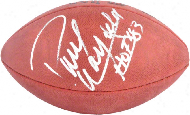 Paul Warfield Autographde Football  Details: Pro 0Fotball With Hall Of Fame 1983 Inscription