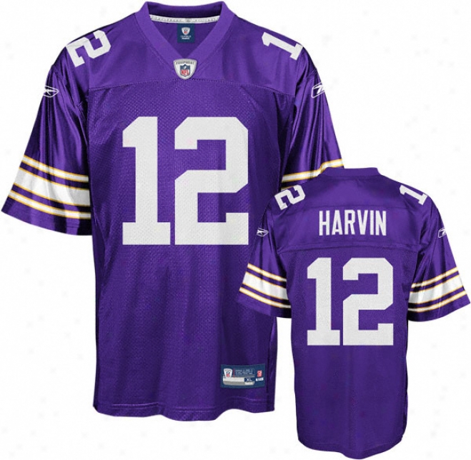 Percy Harvin Purple Alternate Reebok Nfl Replica Minnesota Vikings Jersey