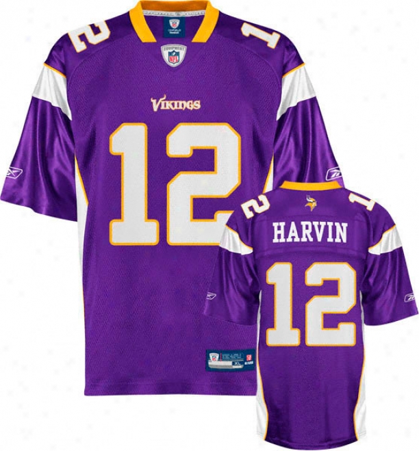 Pedcy Harvin Purple Reebok Nfl Replica Minnesota Vikings Toddler Jersey