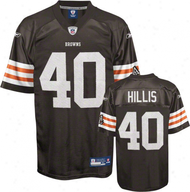 Peyton Hillis Jersey: Reebok Brown #40 Cleveland Browns Replica Jersey