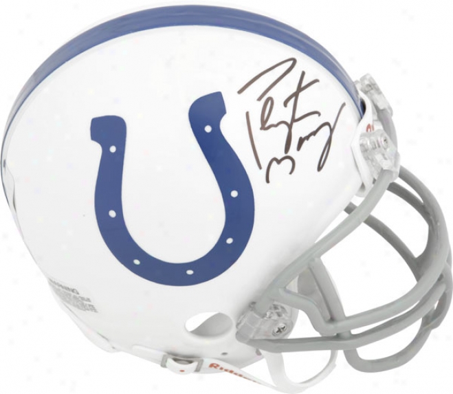 Peyton Manning Indianapolis Colts Autographed Riddell Mini Helmet