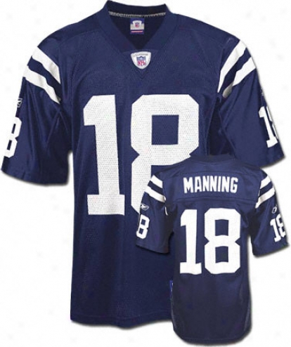 Peyton Manning Youth Jersey: Reebok Blue Replica #18 Indianapklis Colts Jersey