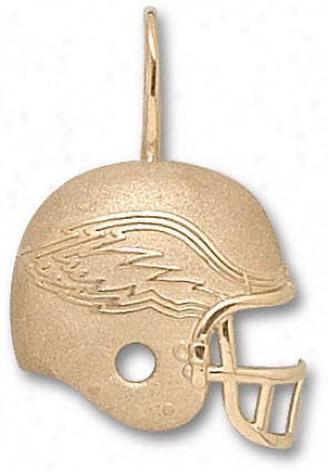 Philadelphia Eagles 14k Gold Helmet Pendant