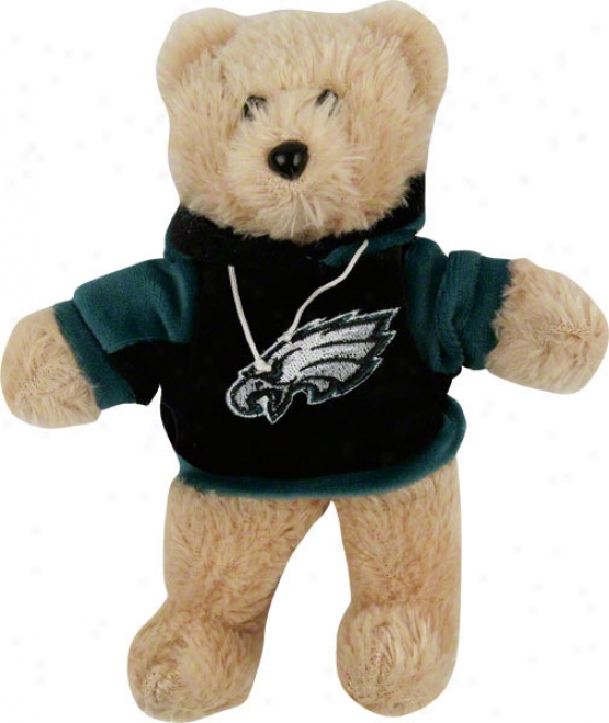 Philadelphia Eagles 8&quot Fuzzy Hoody Bear