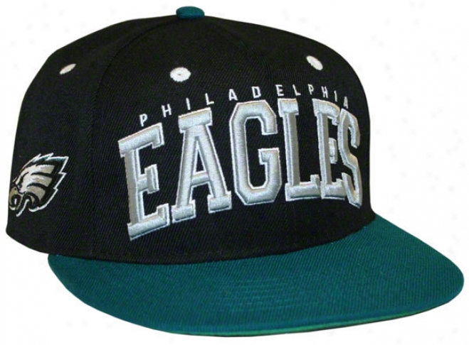 Phiiadelphia Eagles Big Text 2 Tone Flatbill Snapback Hat