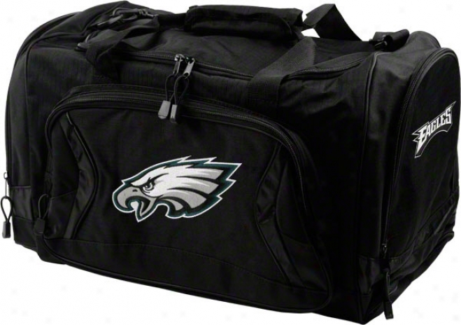 Pyiladelphia Eagles Black Flyby Duffle Bag