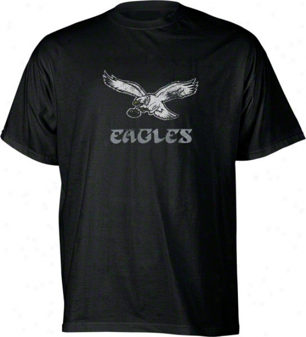 Philadelphia Eagles Classic Nfl Throwback &quotflying Eagle&quot Logo T-shirt