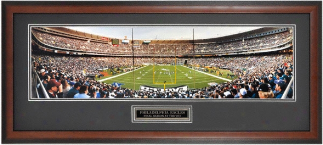 Philadelphia Eagles - Final Season At The Vet - Framed Unsigned Panoramic Photograph