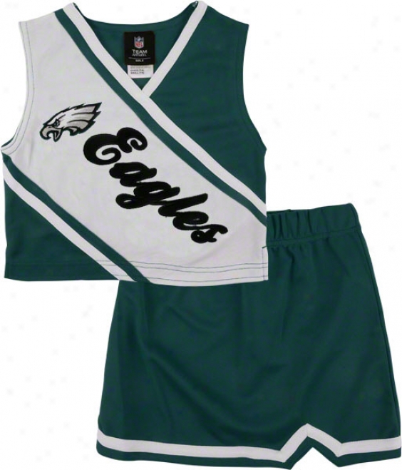 Philadelphia Eagles Girl's 4-6 Two-piece Cheerleader Set