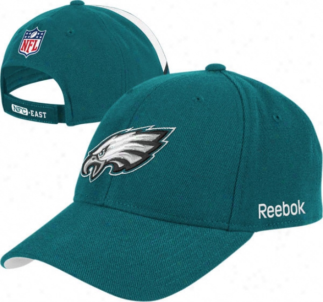 Philadelphia Eagles Green Sideline Wool Blend Structured Adjustable Hat