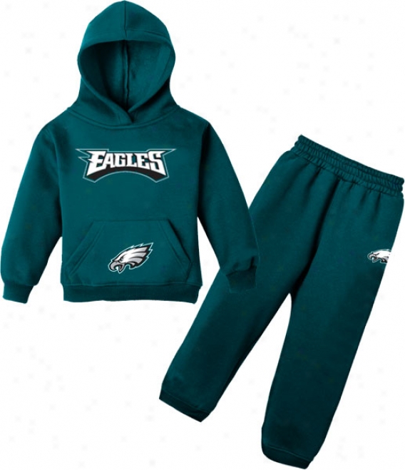 Philadelphia Eagles Infant Clip Hoodie And Pant Set