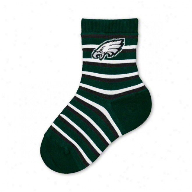 Philadelphia Eagles Infant Green Nfl Stripe Socjs