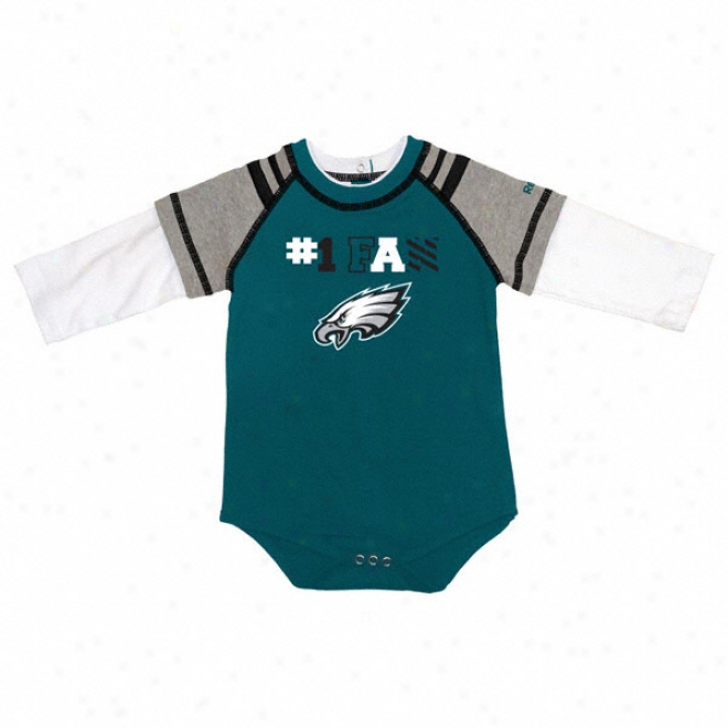 Philadelphia Eagles Infant Long Sleeve Creeper And Pant Set