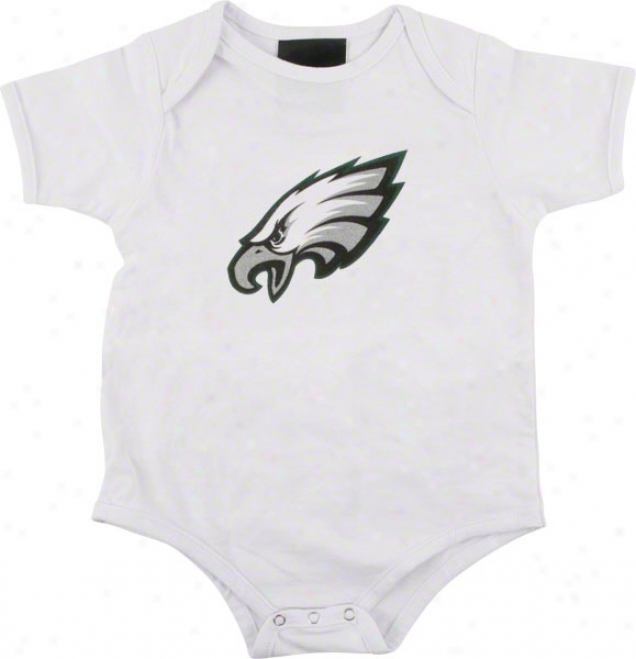 Philadelphia Eagles Infant White Reebok Logo Creeper