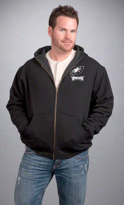 Philadelphia Eagles Jacket: Mourning Reebok Hooded Craftsman Jacket